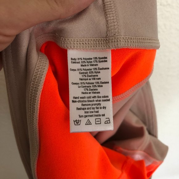 Alo Yoga Range Mesh Capri Legging Pink & Orange M - Picture 4 of 12